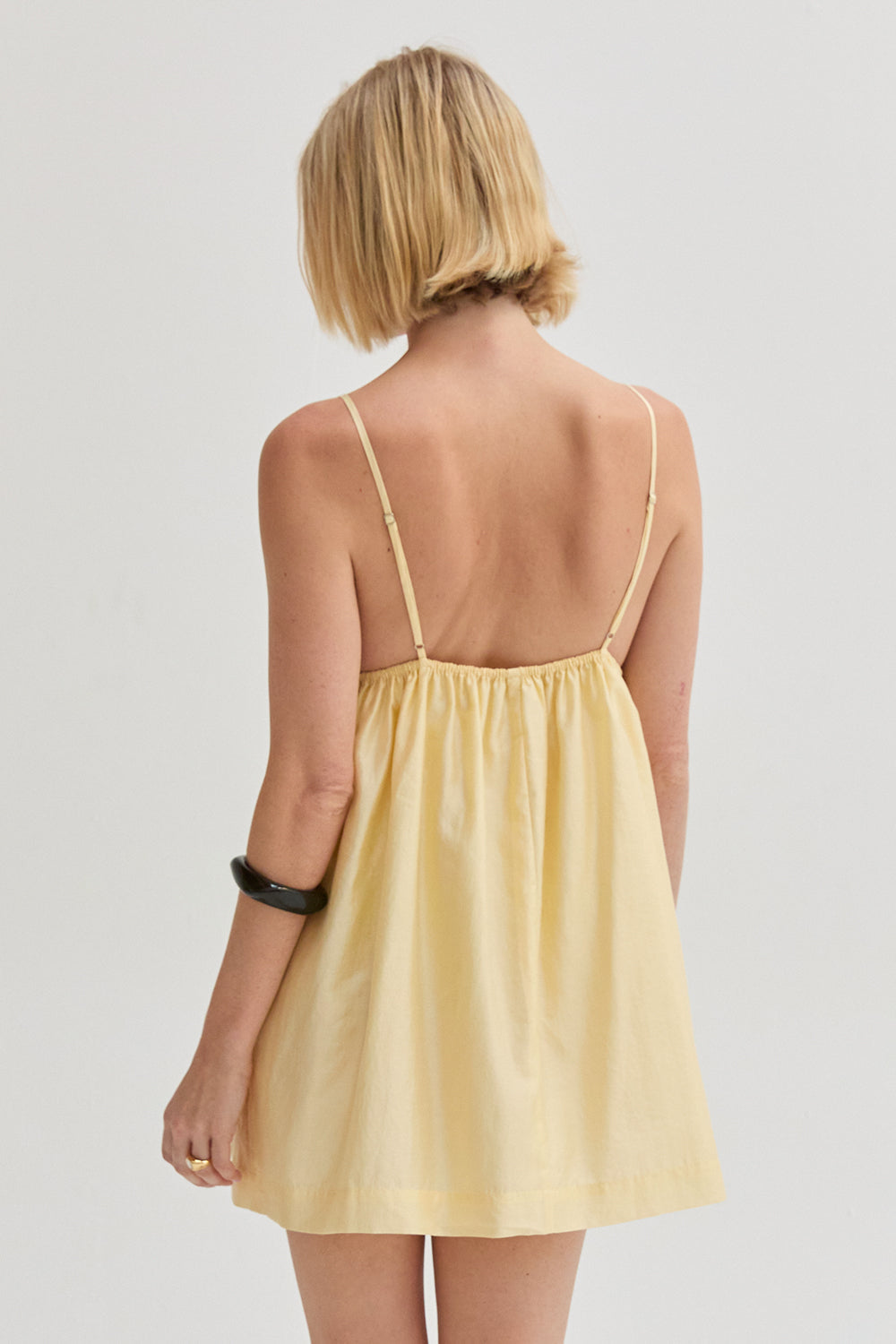 Sylvie Babydoll Tencel Blend Mini Dress