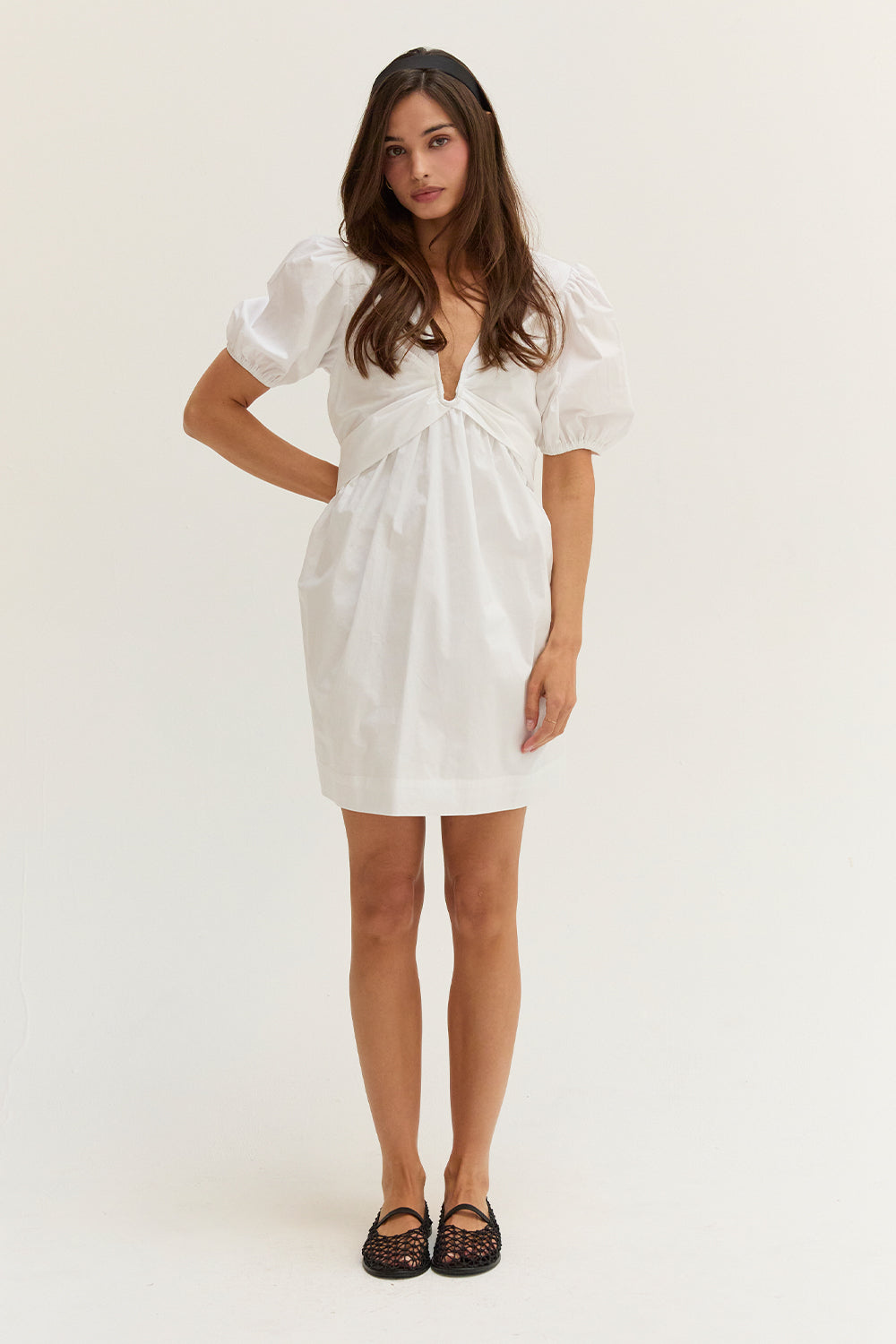 Hayden Poplin U-Wire Mini Dress