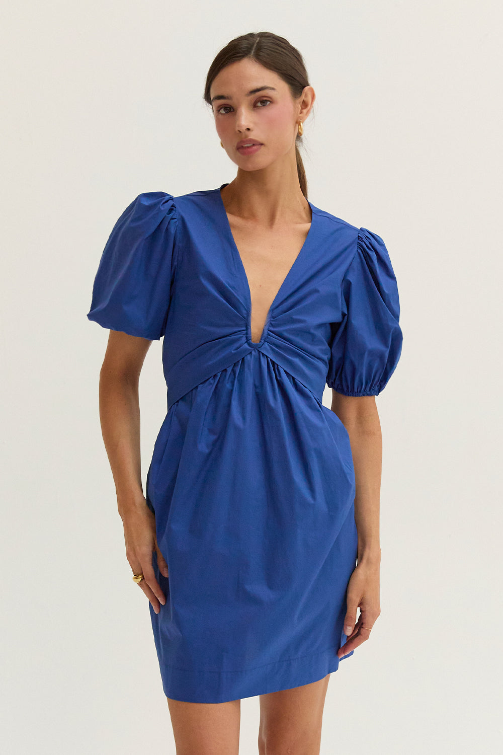 Hayden Poplin U-Wire Mini Dress