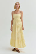 Iris Poplin Tiered Maxi Dress