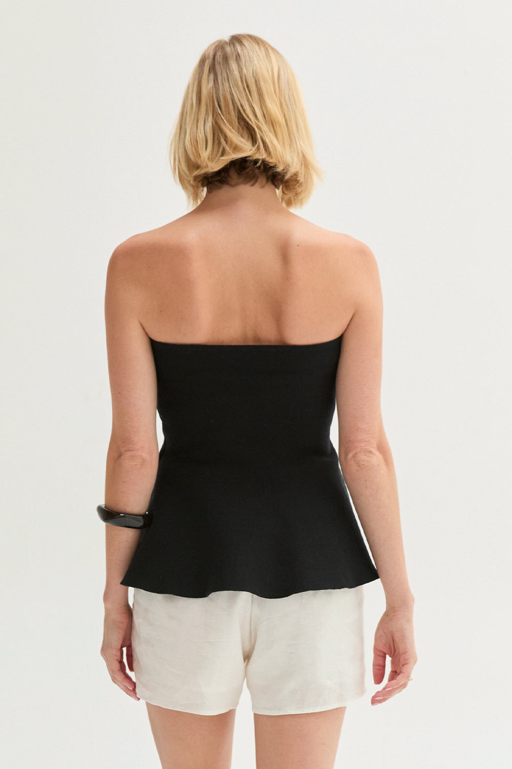 Bella Jacquard Knit Peplum Top